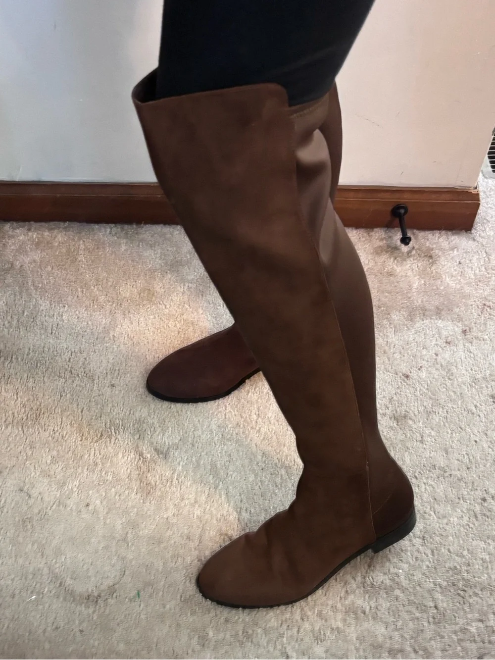 NWOT J Crew Factory Tall Riding Boots Chocolate Brown